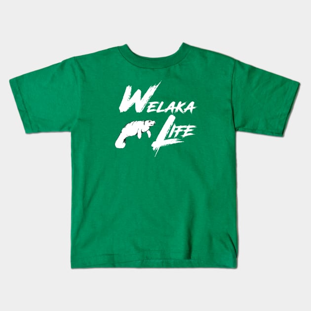 Manatee Welaka Life Kids T-Shirt by Welaka Life